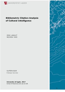 Aura Bibliometric Citation Analysis Of Cultural Intelligence